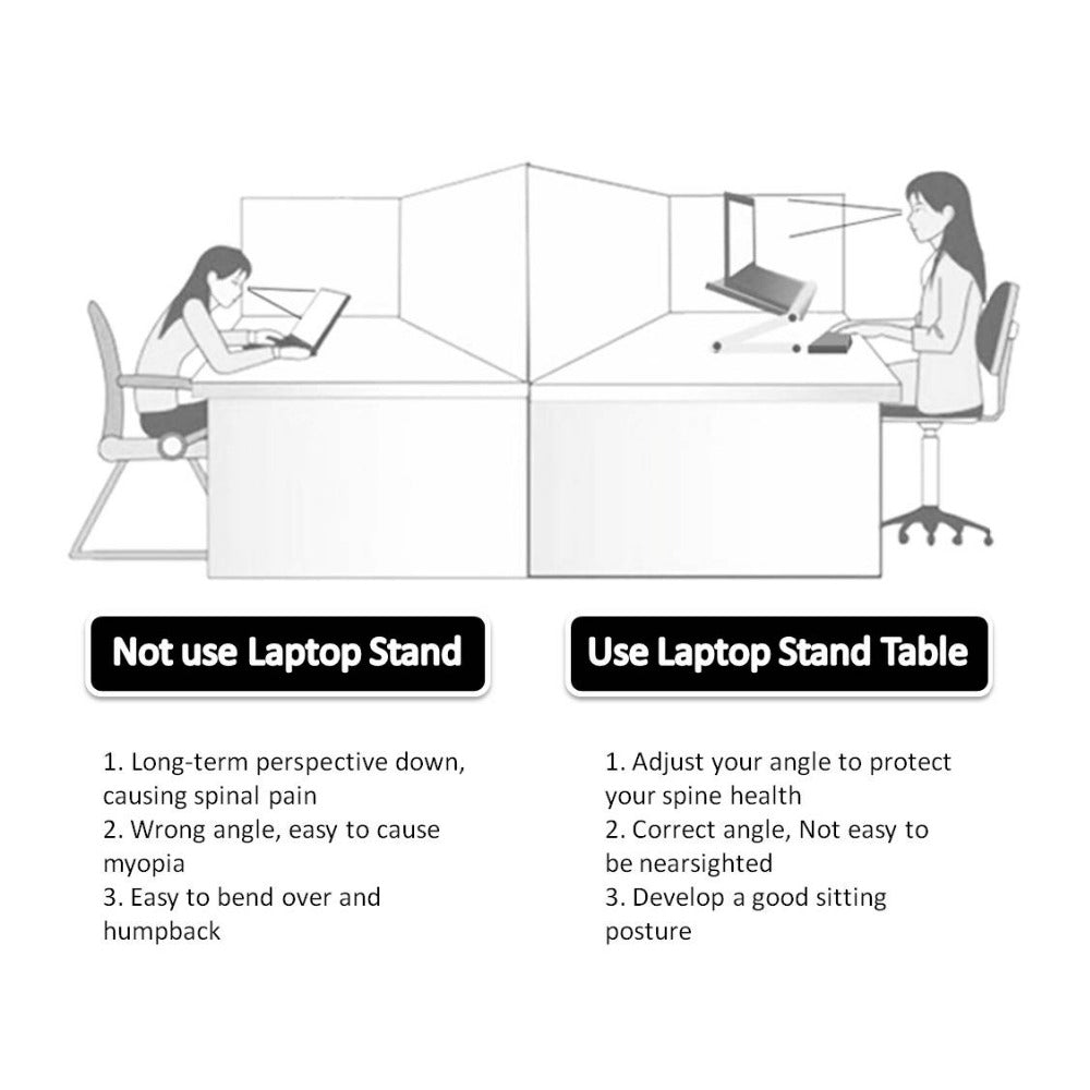 Support Pliable Ergonomique pour Ordinateur Portable - Confort et Praticité