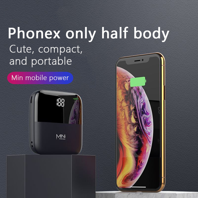 Mini Power Bank Bleu : Rechargez Vos Appareils Rapidement et Facilement