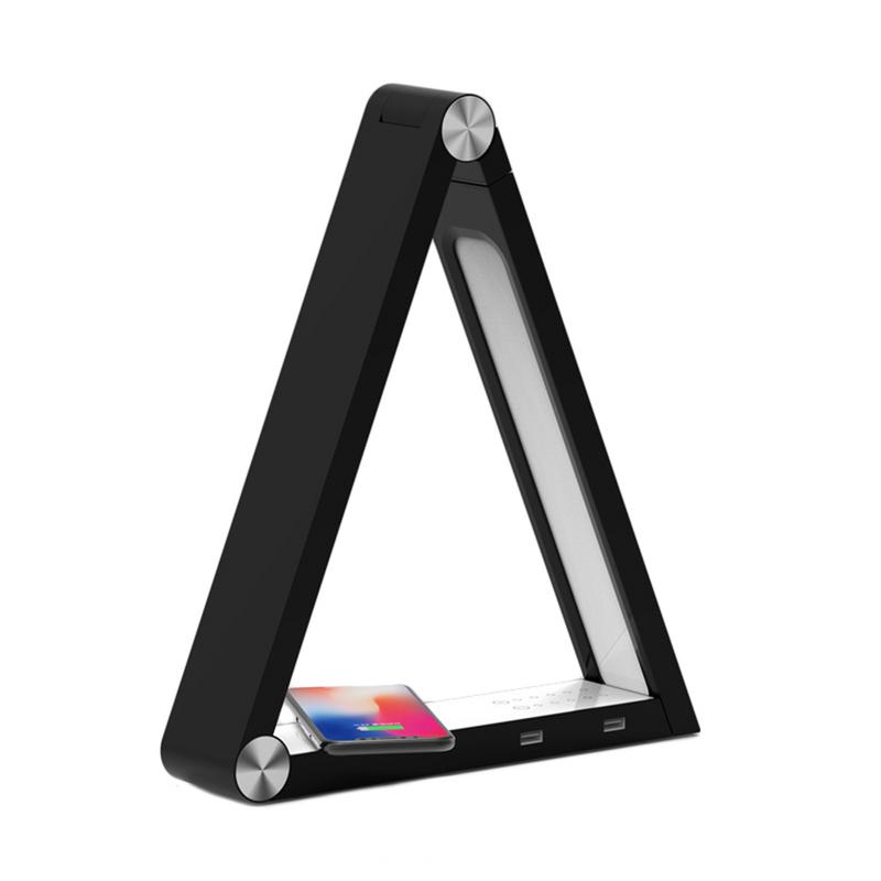 Lampe de Bureau Triangle LED Recharge Sans Fil - Éclairez Votre Espace