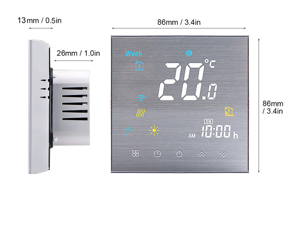 Thermostat Mural Intelligent pour Chaudière - Confort et Économie d'Énergie