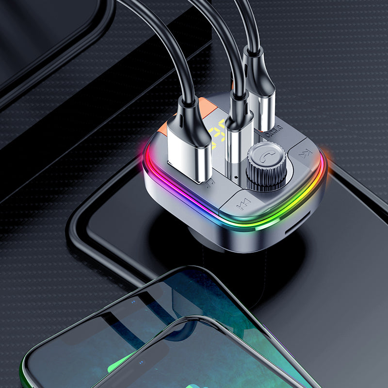 Transmetteur FM Bluetooth Voiture Charge Rapide PD QC3.0 - Conduite Simplifiée