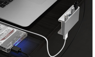 Hub USB 3.0 Clip Pratique pour PC Portable - Connectez Facilement Vos Appareils