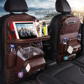 Sac de Rangement en Cuir PU pour Voiture - Organisateur Multifonction Étui à Siège