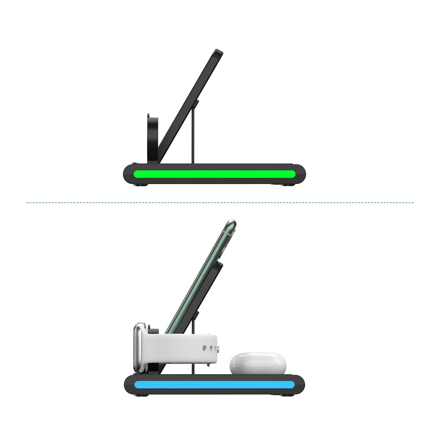 Support de Charge Sans Fil Détachable - Pratique et Polyvalent pour Votre Bureau