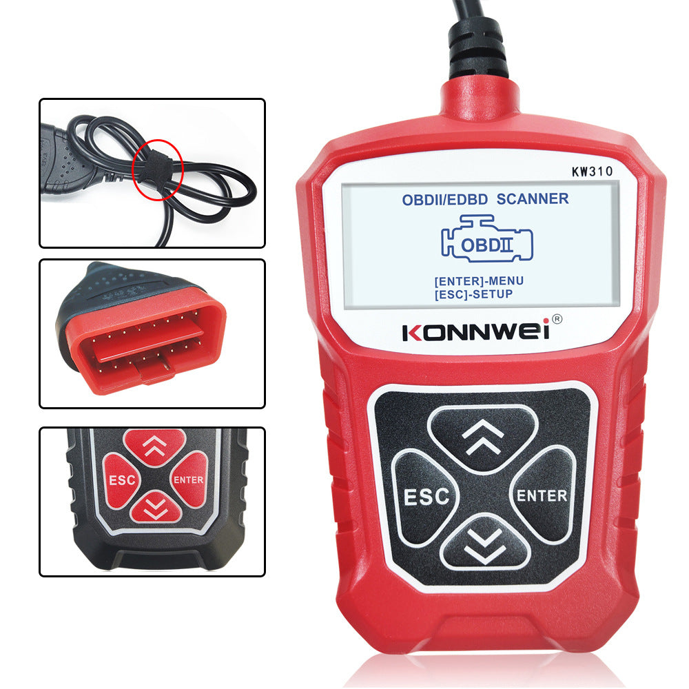 Scanner Diagnostic Voiture OBD2 KW310 - Analysez Votre Véhicule en Toute Simplicité