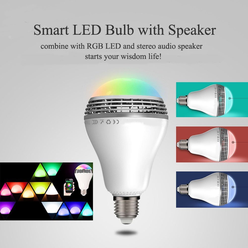 Enceinte Bluetooth LED E27 Intelligente - Ambiance Connectée pour Maison