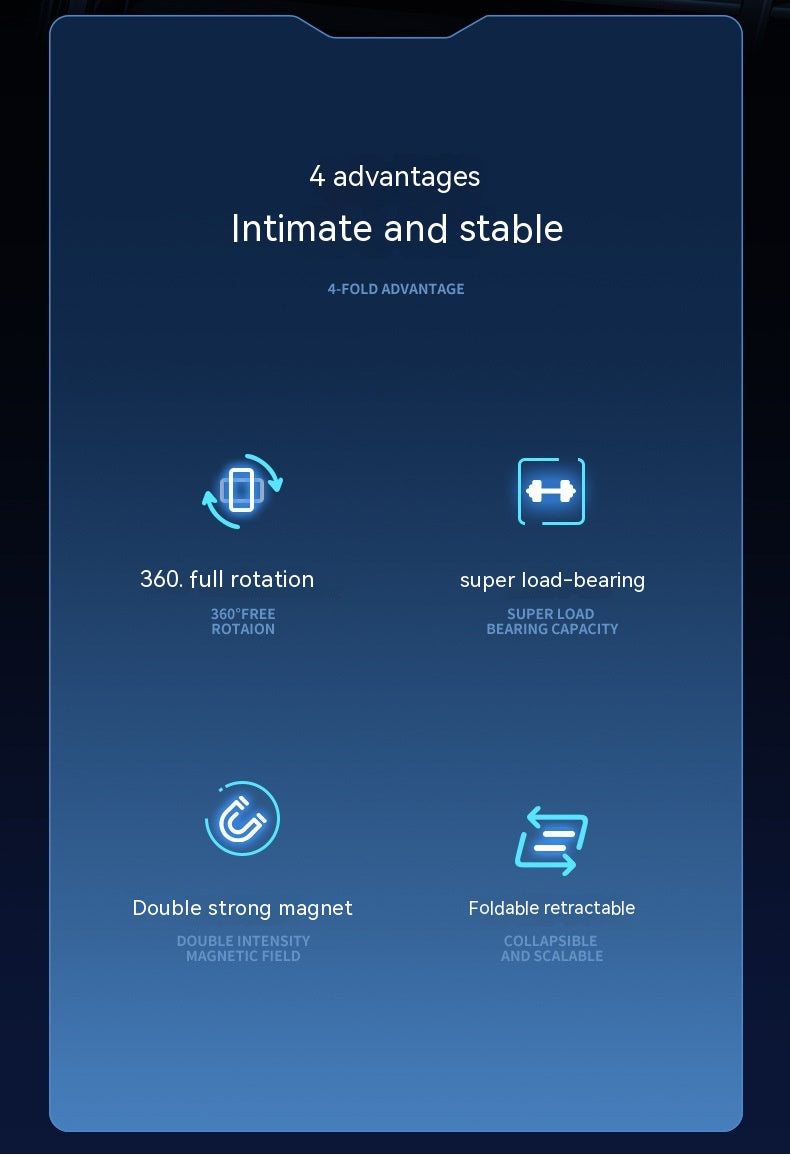 Support Téléphone Magnétique Auto 360° Rotatif en Aluminium – Pratique et Élégant