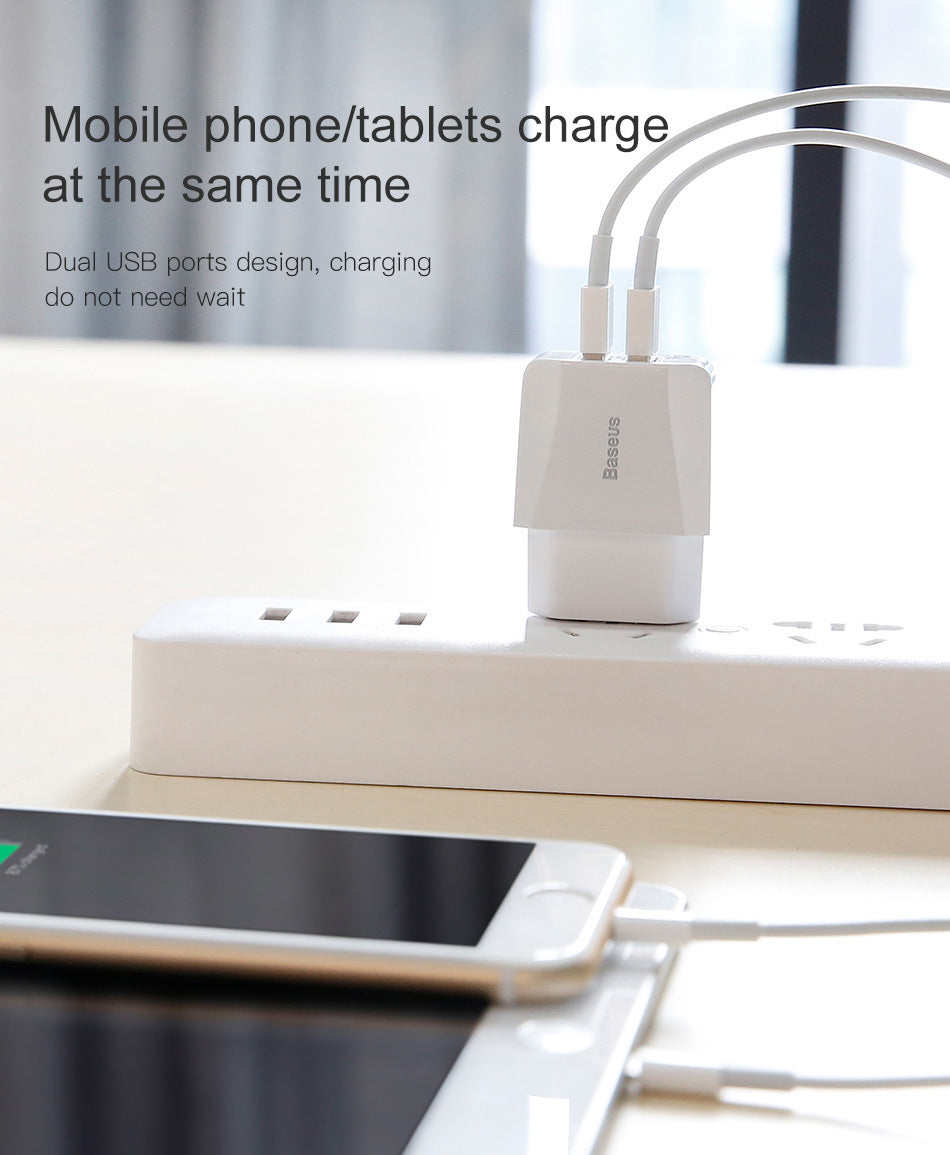 Chargeur Universel Double USB Compact - Idéal Pour Vos Voyages