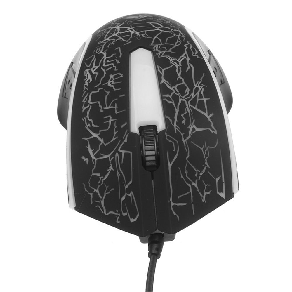 Souris USB Filaire Lumineuse pour Gaming - Design Ergonomique et Réactif