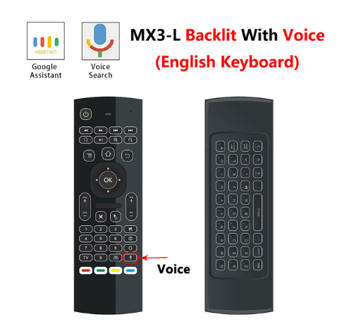 Télécommande Air Mouse MX3 : Clavier Rétroéclairé pour Gaming
