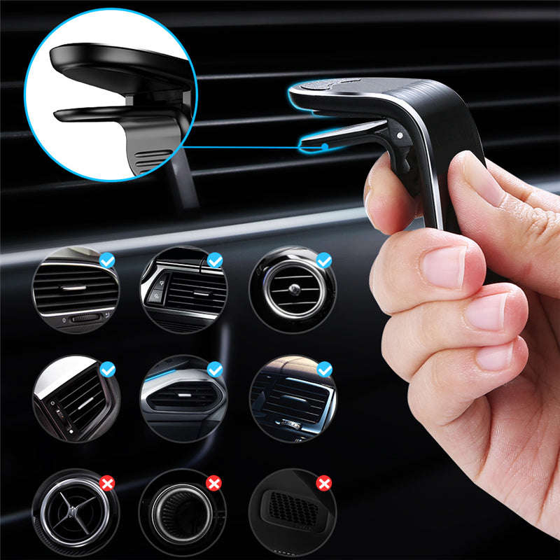 Support Téléphone Voiture Magnétique 360° - Conduite Sécurisée