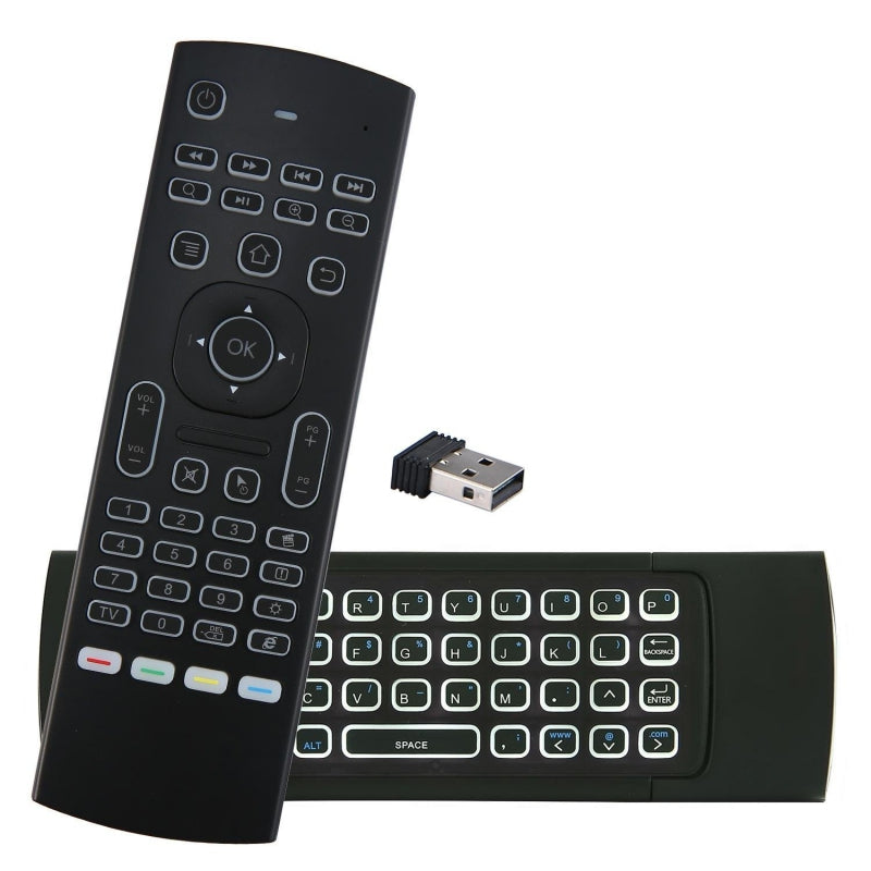 Télécommande Air Mouse MX3 : Clavier Rétroéclairé pour Gaming