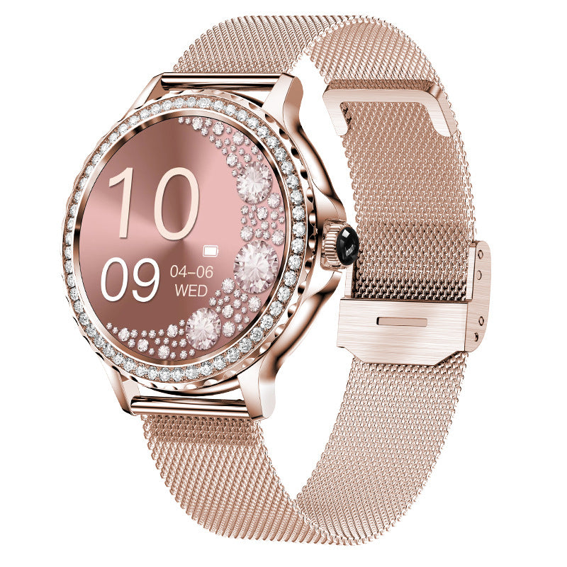 Bracelet Connecté Étanche Bluetooth avec Éclats de Diamants - Élégance et Performance