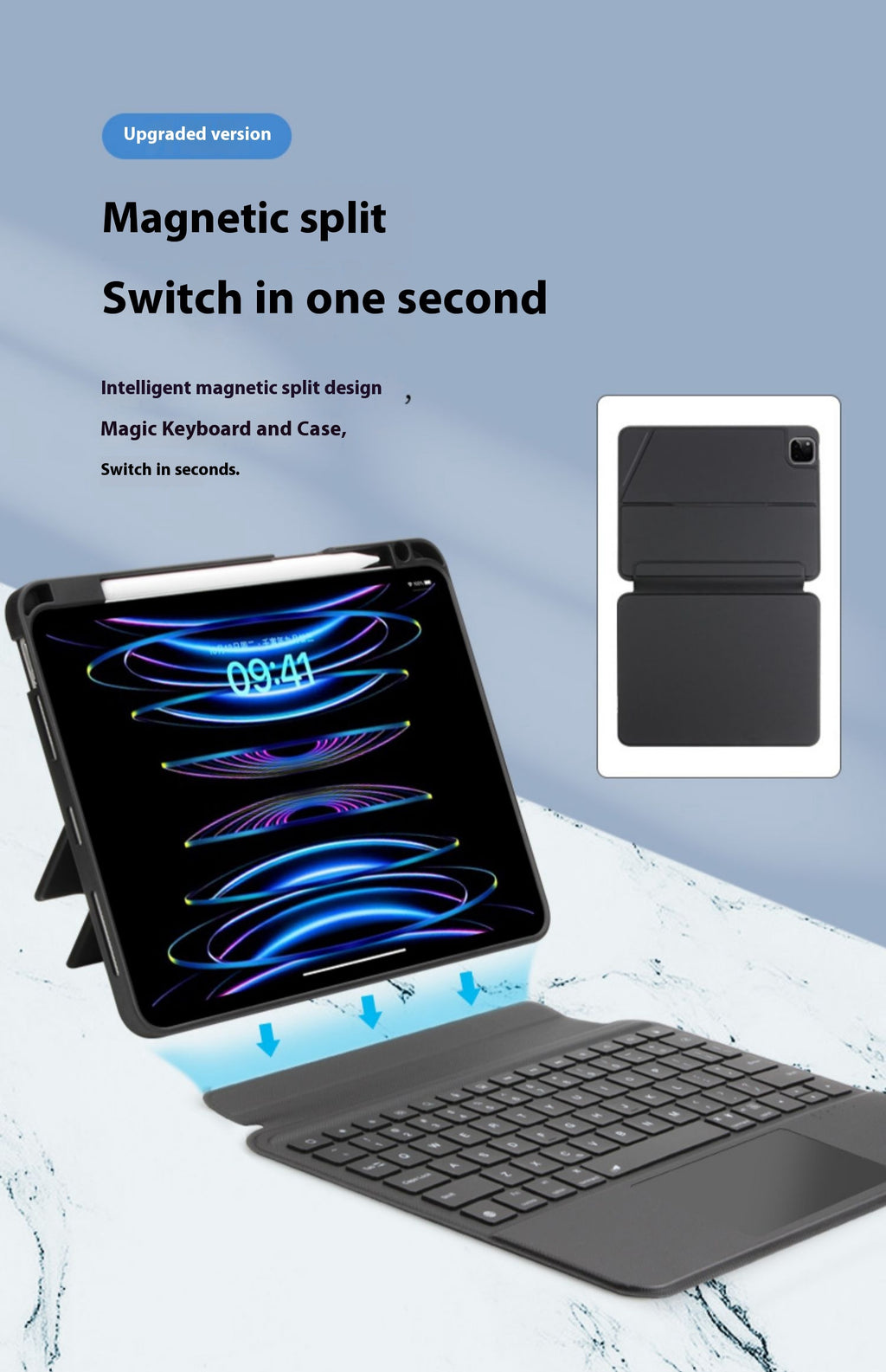 Étui Clavier Magnétique iPad Air 4/5 - Gaming Optimal et Ergonomique