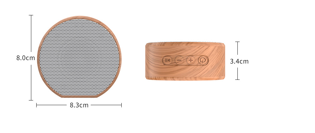 Enceinte Bluetooth Mini en Bois : Portable et Élégante pour Musique Nomade