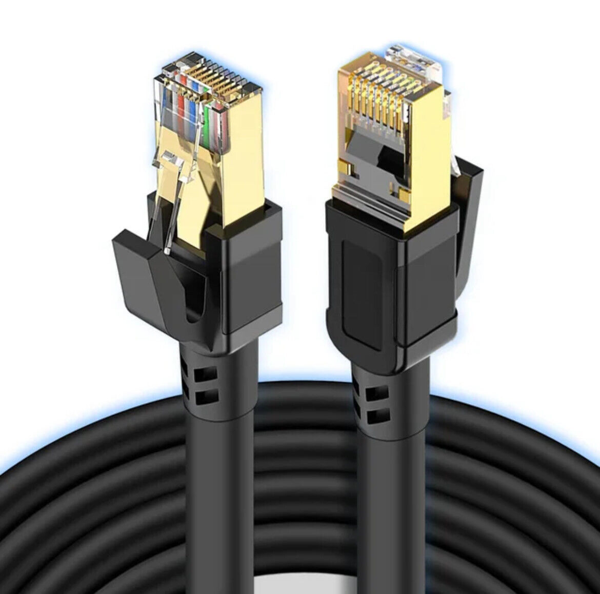 Câble Ethernet RJ45 Cat 6/7/8 SFTP/UTP 1M - Connexion Ultra-Rapide