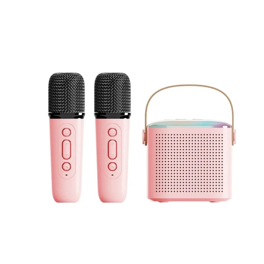 Karaoké Bluetooth avec 2 Micros Sans Fil RGB - Chantez et Amusez-vous !
