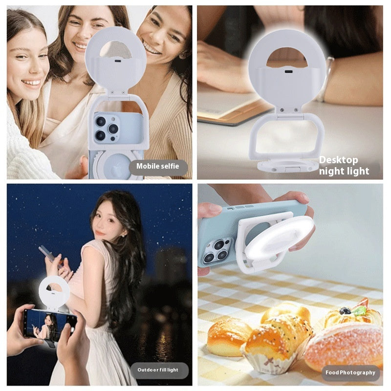 Coque Magnétique Portable avec Lumière Beauté pour Selfies Parfaits