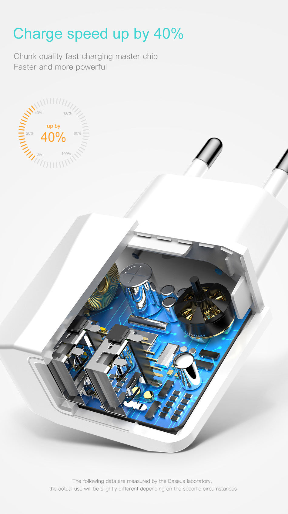 Chargeur Universel Double USB Compact - Idéal Pour Vos Voyages