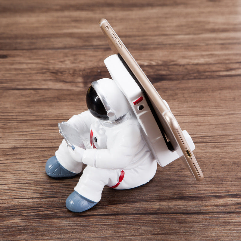 Support Téléphone Astronaute : Un Décor Fun Pour Votre Bureau - Blanc