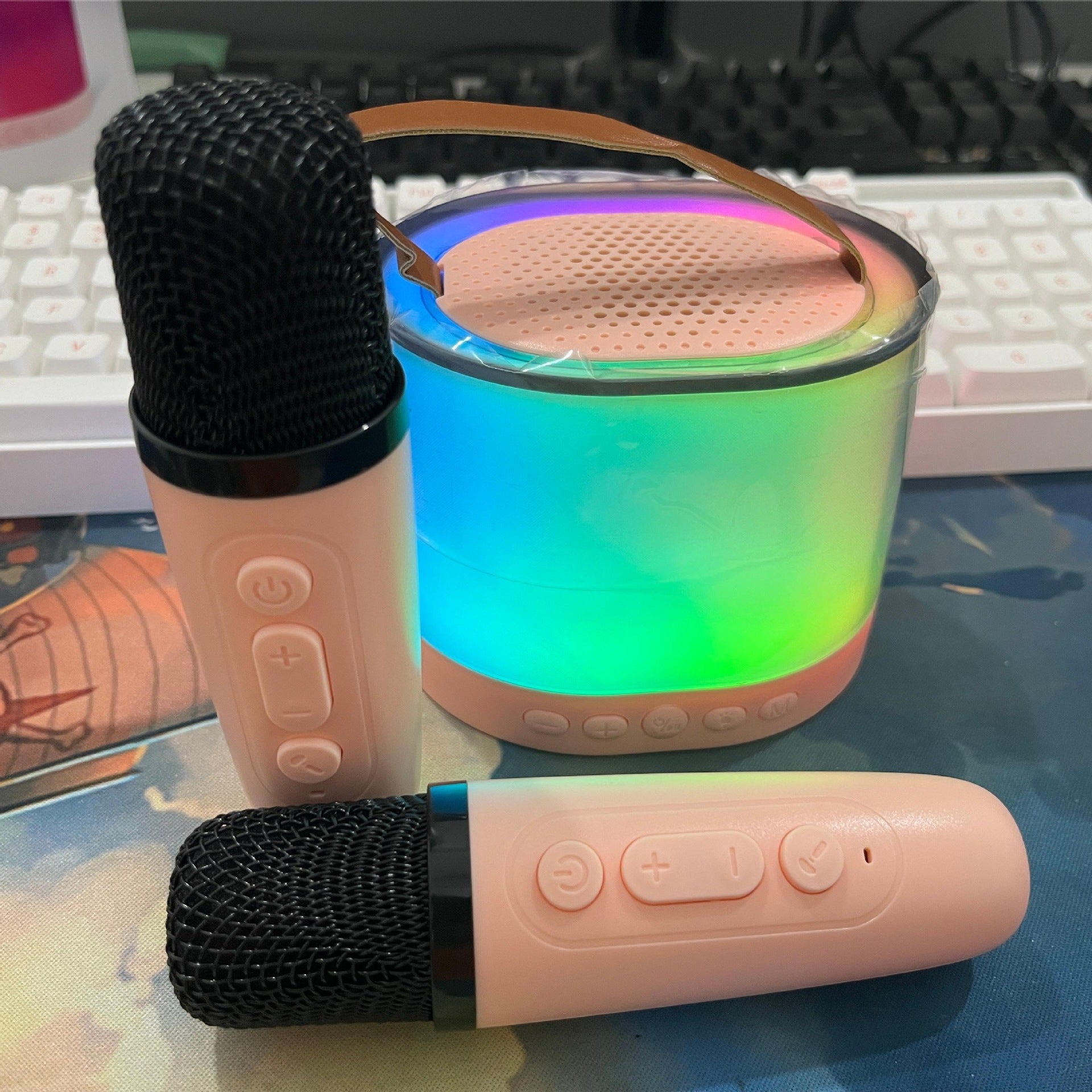 Micro Karaoke Sans Fil K52 avec Enceinte - Son Clair et Immersif