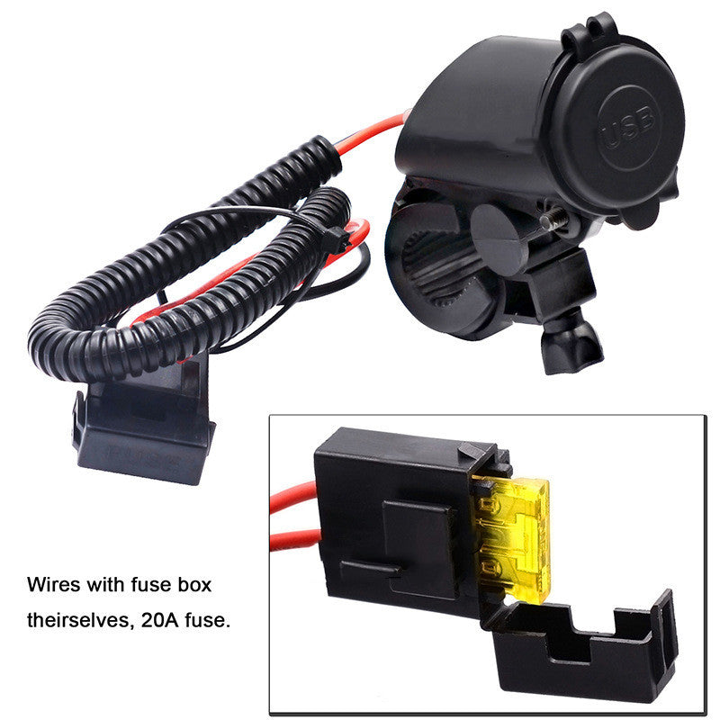 Chargeur USB Double Universel 4.2A pour Voiture et Moto - Charge Rapide