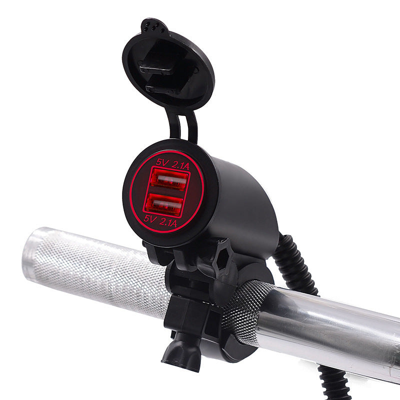 Chargeur USB Double Universel 4.2A pour Voiture et Moto - Charge Rapide
