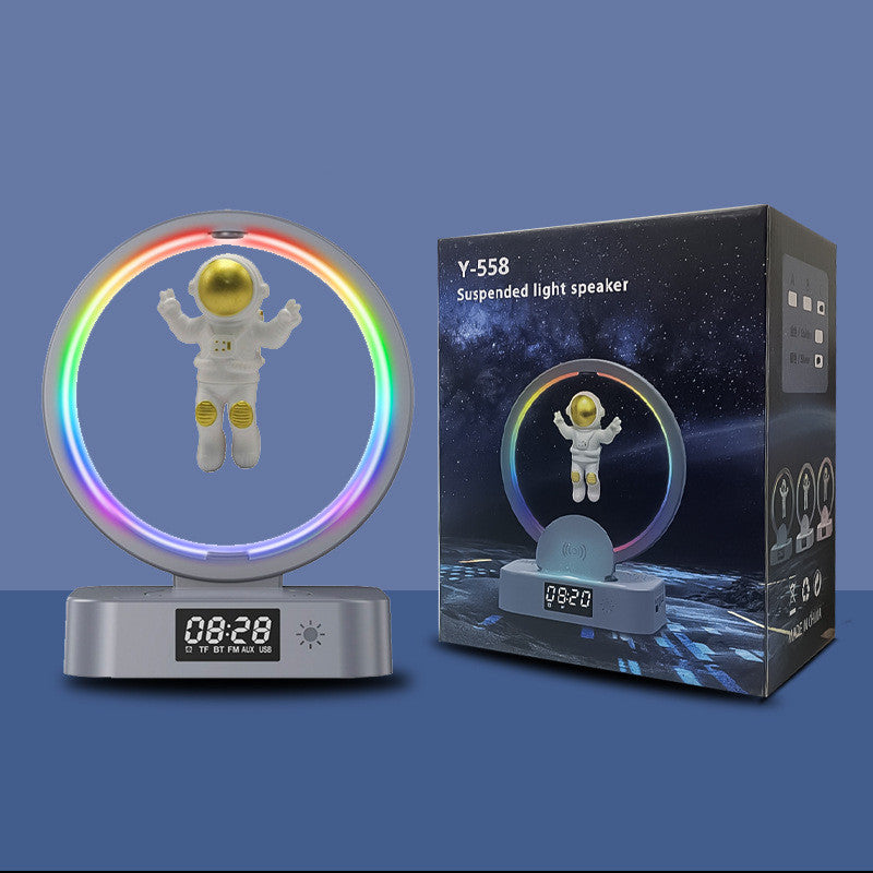 Enceinte Bluetooth Lévitation Magnétique Astronaute RGB - Son Immersif