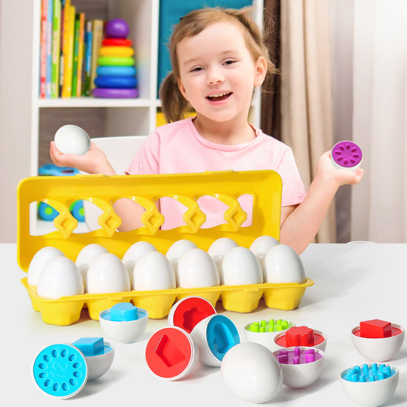 Œufs Montessori Éducatifs : Jouet Intelligent pour Développer la Curiosité