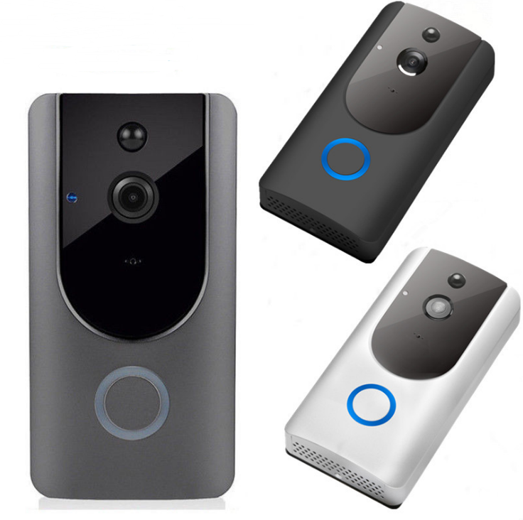 Camera de Porte Vidéo WiFi avec Interphone, Vision Nocturne et Sonnette