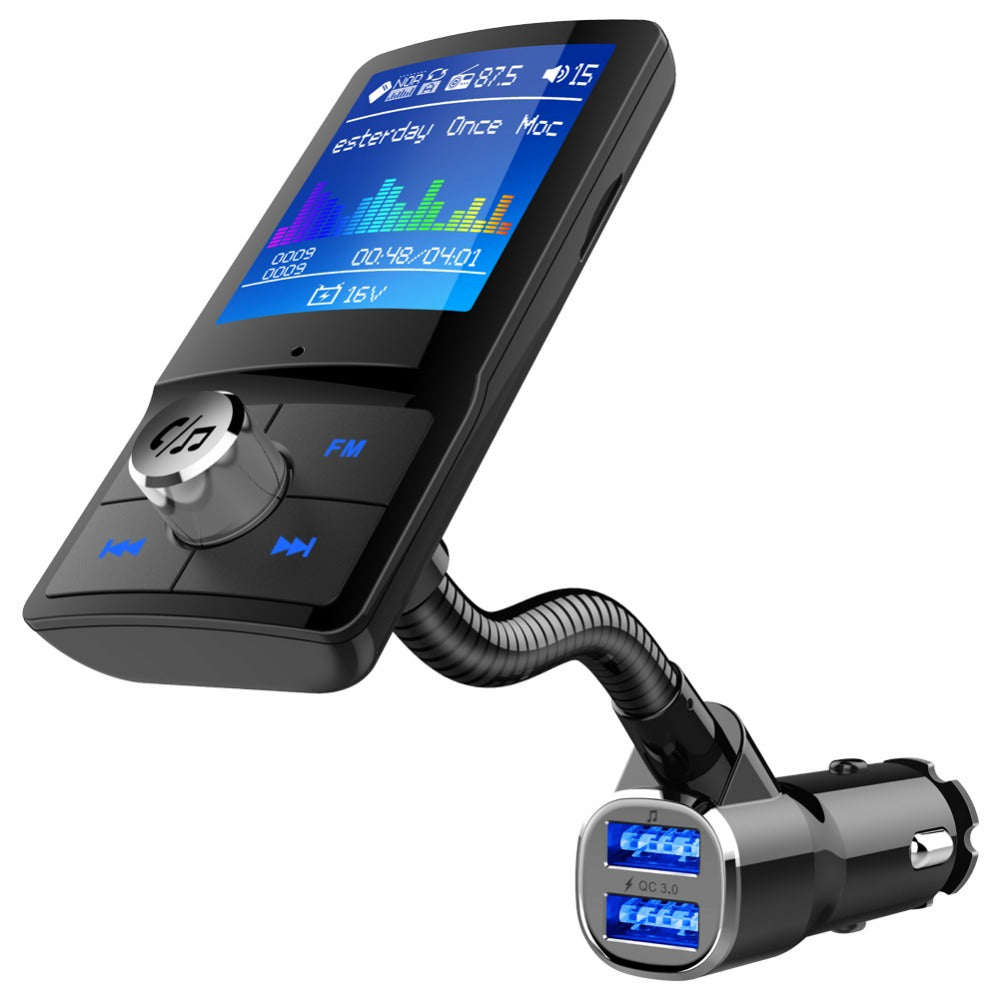 Transmetteur FM Bluetooth QC3.0 Mains-Libres - Musique et Appels
