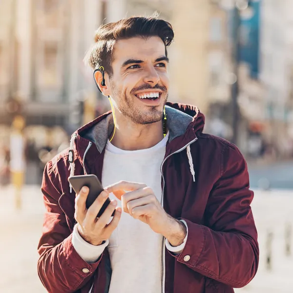 Casque Audio Sport Sans Fil V4.1 - In-Ear Résistant à La Transpiration - Blanc