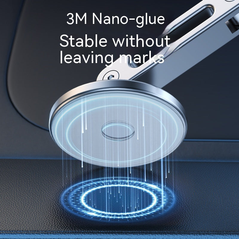 Support Téléphone Magnétique Auto 360° Rotatif en Aluminium – Pratique et Élégant