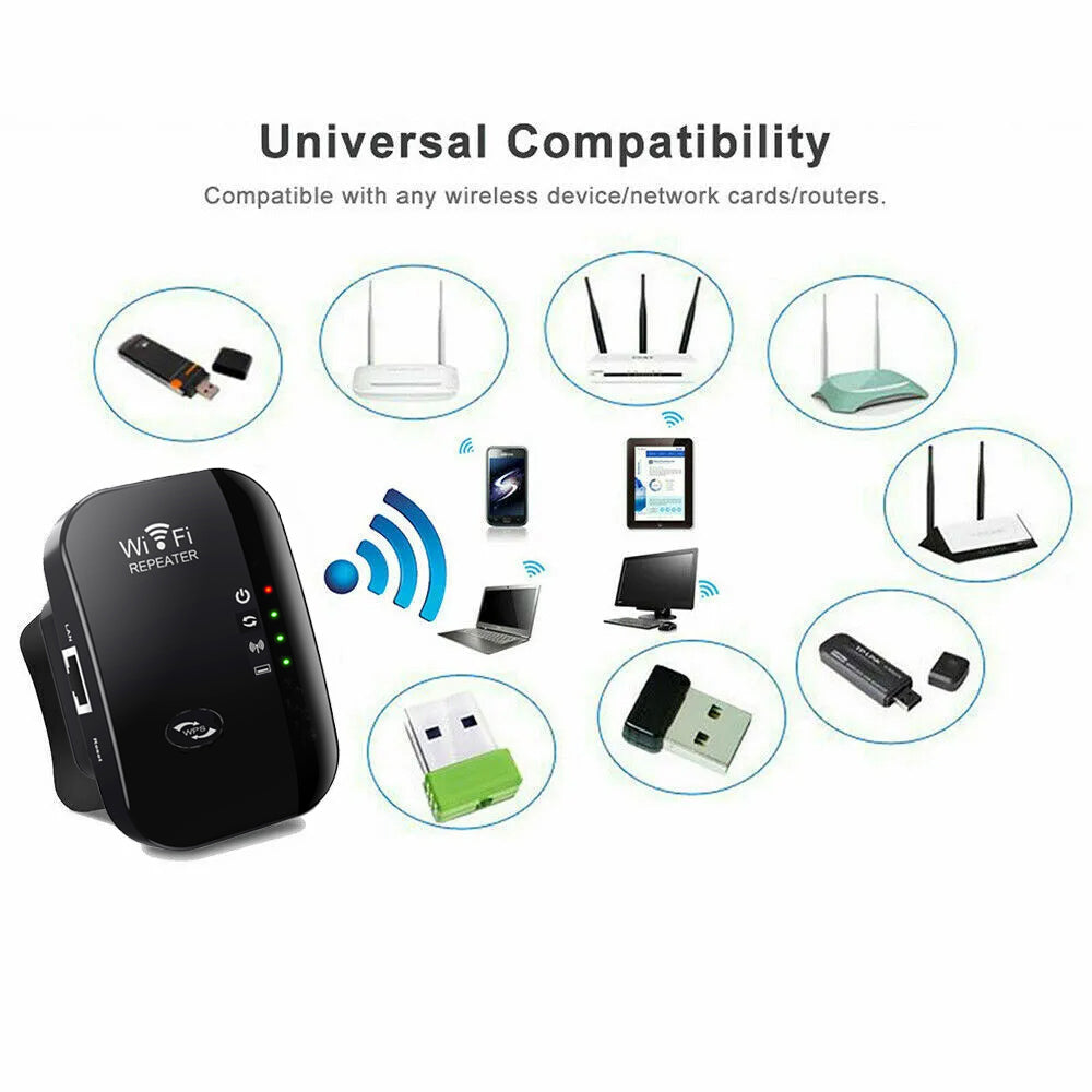 Amplifiez Votre Connexion Internet avec Notre Extenseur WiFi Pratique - Bleu