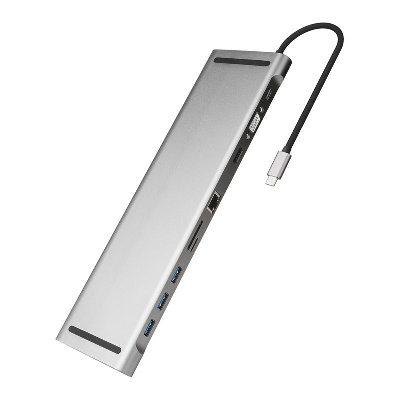 Hub USB 10 Ports avec HDMI, VGA et Ethernet - Connectez Tout en Un Seul Clic