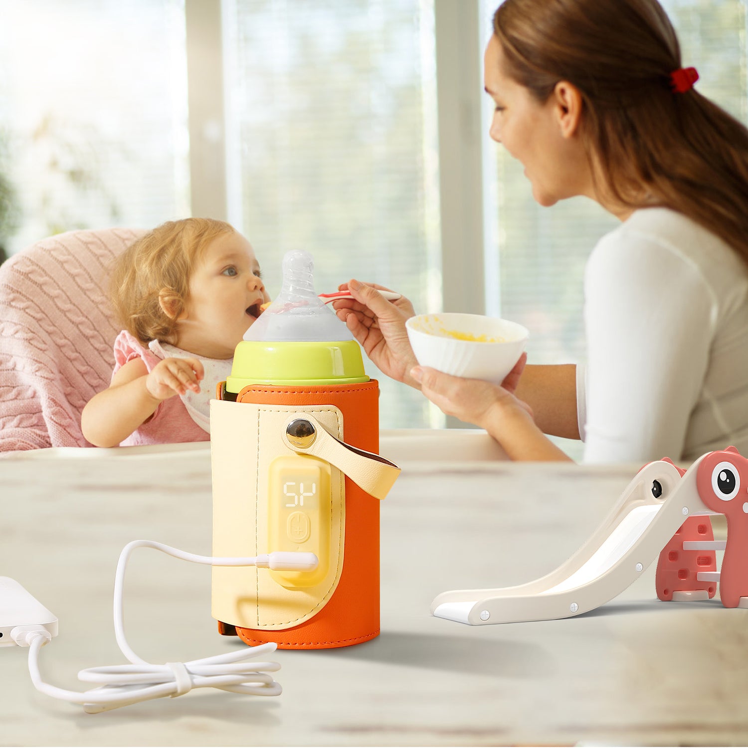 Chauffe-Biberon Portable 5 Températures : Idéal pour Vos Voyages