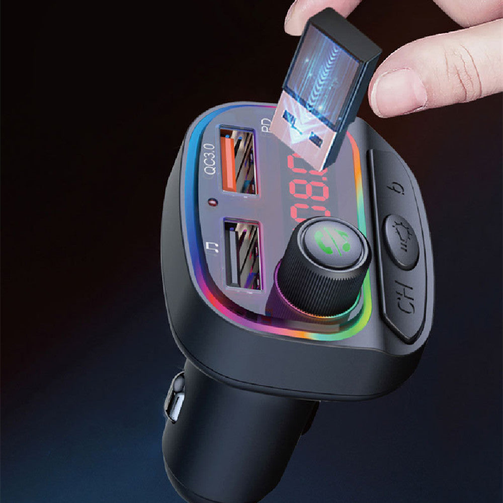 Transmetteur FM Bluetooth MP3 pour Voiture - Charge Rapide et Pratique
