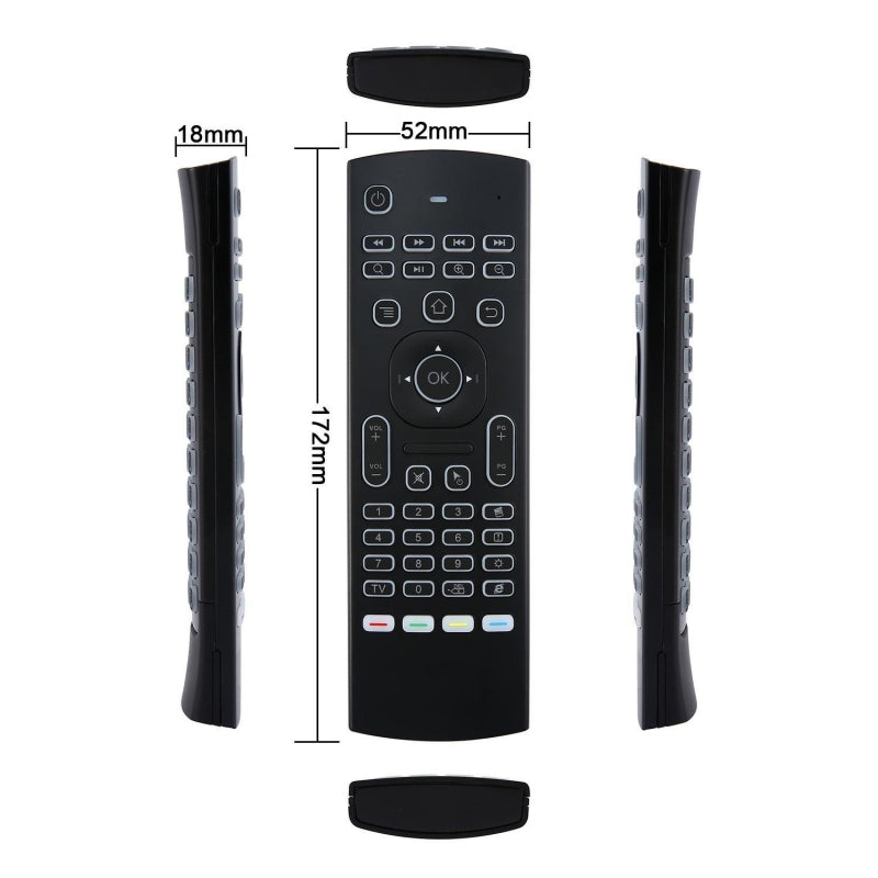 Télécommande Air Mouse MX3 : Clavier Rétroéclairé pour Gaming