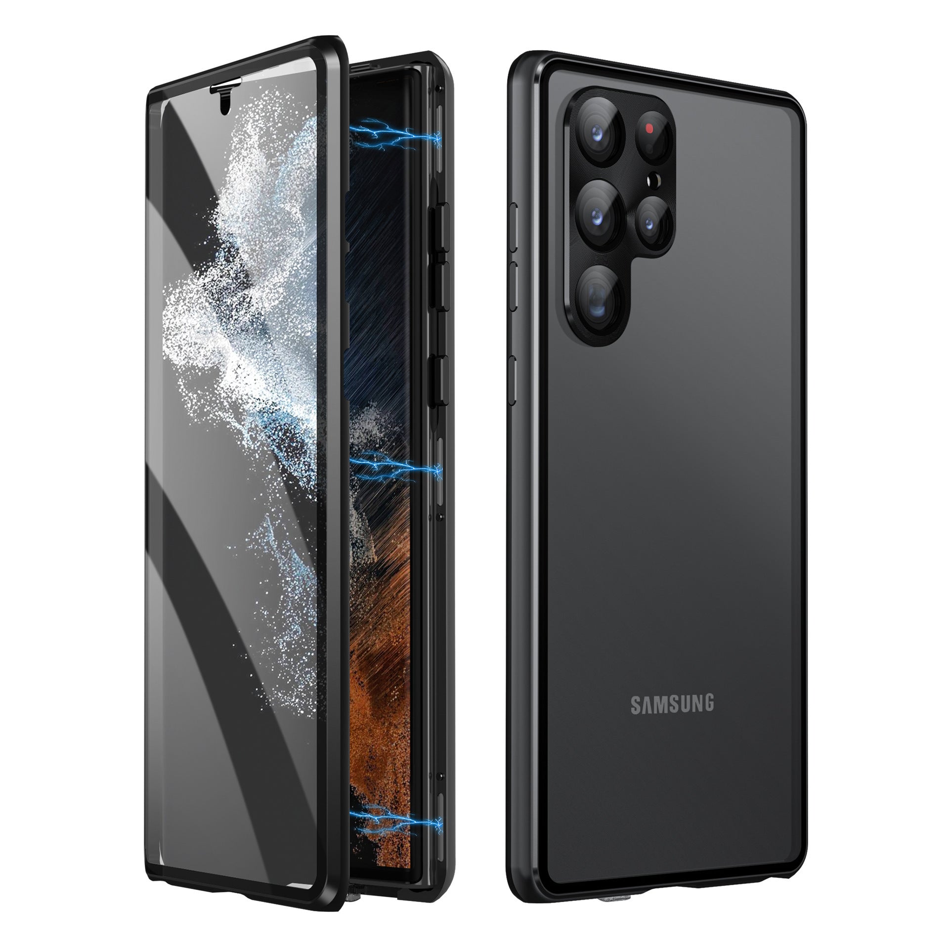 Coque Magnétique Universelle S24Ultra : Élégance et Praticité - Noir