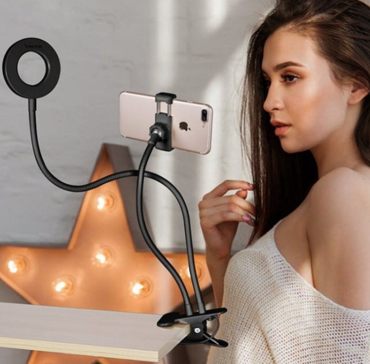 Anneau Lumineux LED pour Selfie - Éclairage Ajustable Idéal pour Maquillage