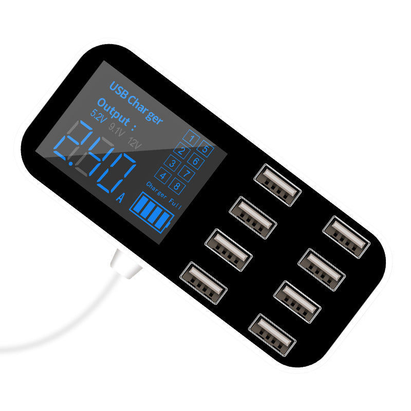 Chargeur Auto USB Multi-Port avec Affichage LED Pratique pour Voiture