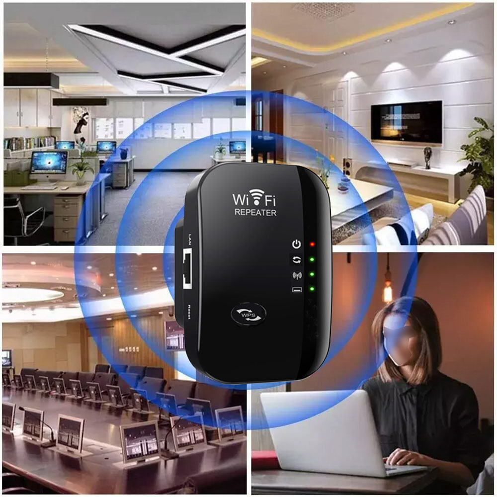 Amplifiez Votre Connexion Internet avec Notre Extenseur WiFi Pratique - Bleu