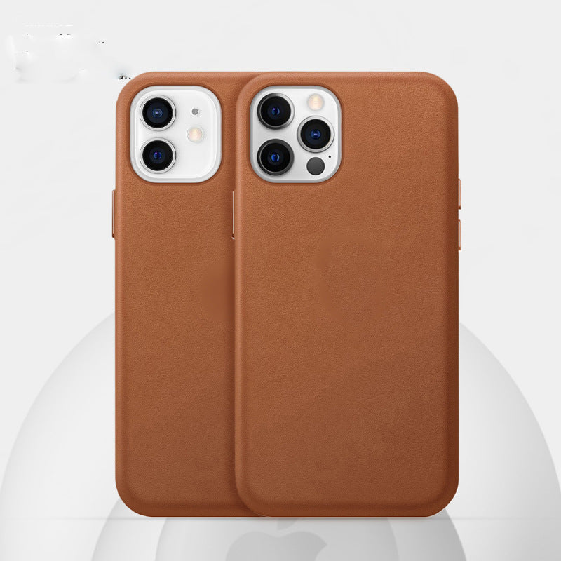 Étui en Cuir Véritable pour Smartphone - Protection Magnétique Élégante