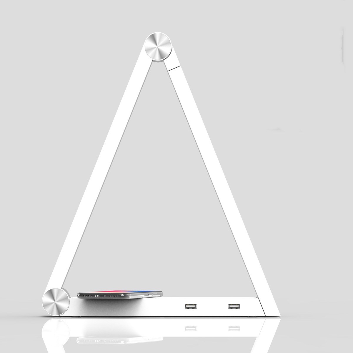 Lampe de Bureau Triangle LED Sans Fil - Design Épuré et Pratique