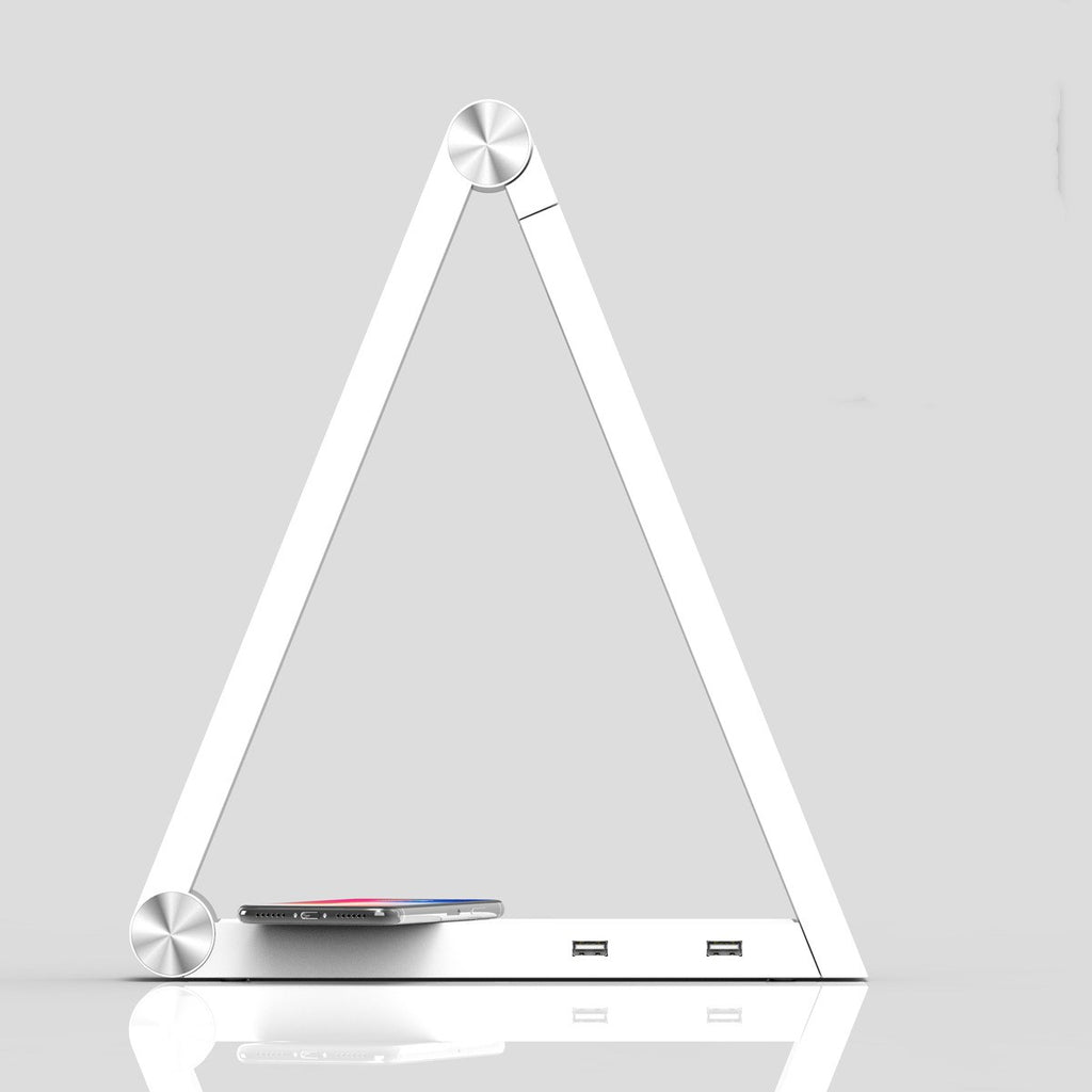 Lampe de Bureau Triangle LED Recharge Sans Fil - Éclairez Votre Espace