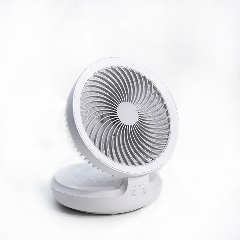 Ventilateur Électrique Pliable avec Lumière de Nuit - Idéal pour le Bureau