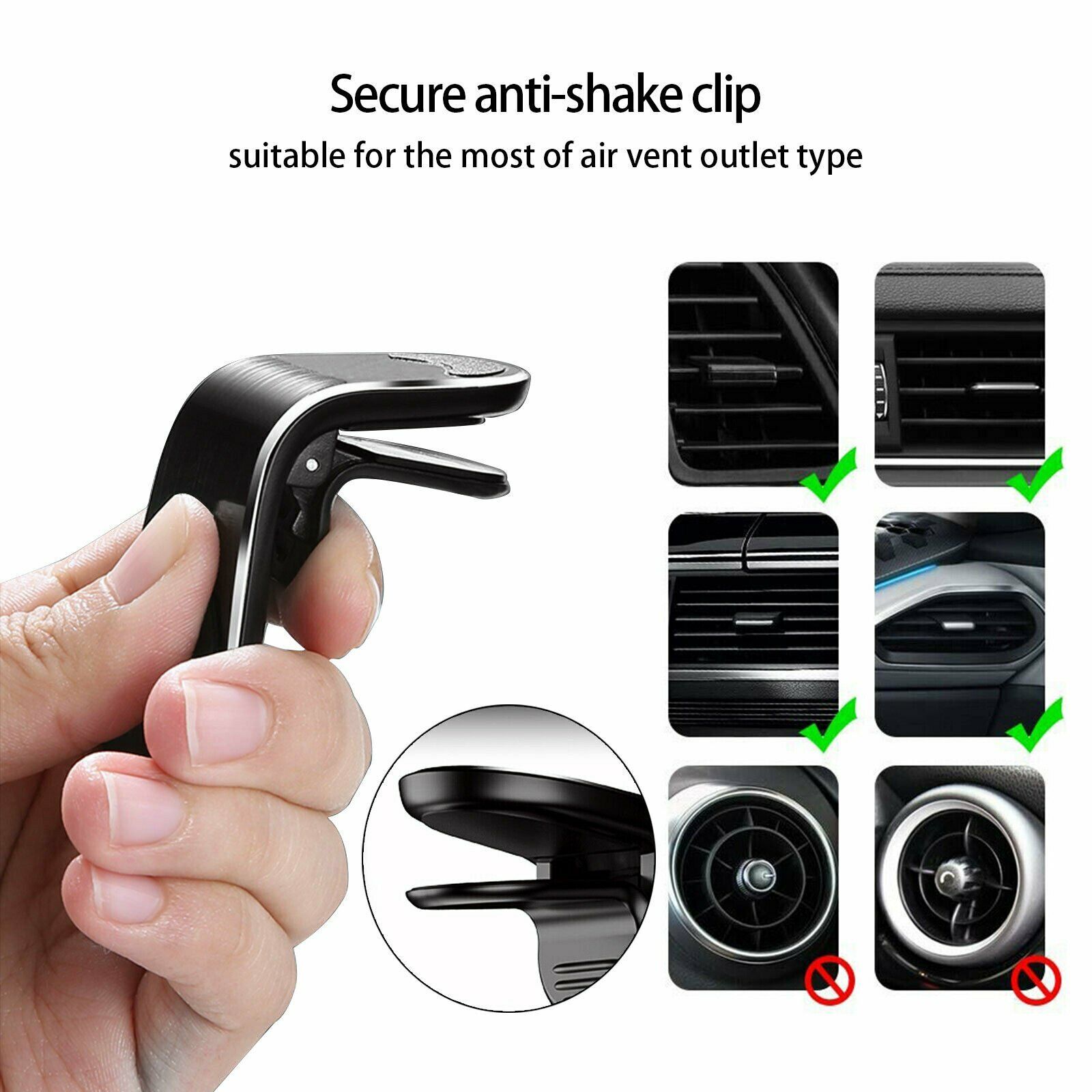 Support Téléphone Voiture Magnétique 360° - Conduite Sécurisée