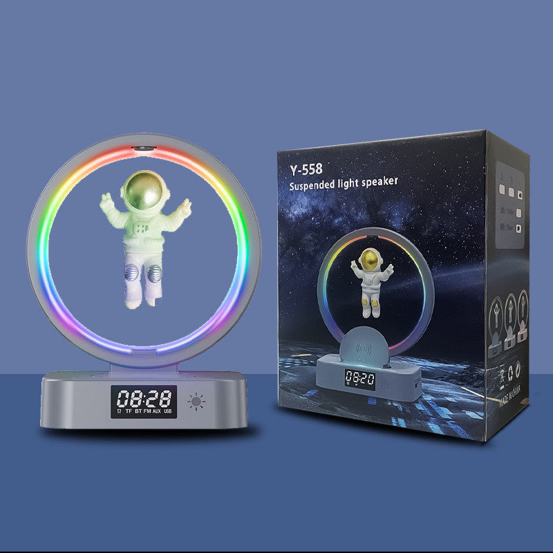 Enceinte Bluetooth Lévitation Magnétique Astronaute RGB - Son Immersif