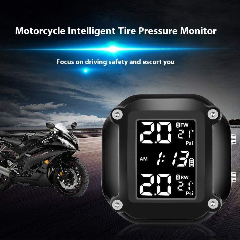 Moniteur de Pression des Pneus Moto Solaire - Sécurité et Performance