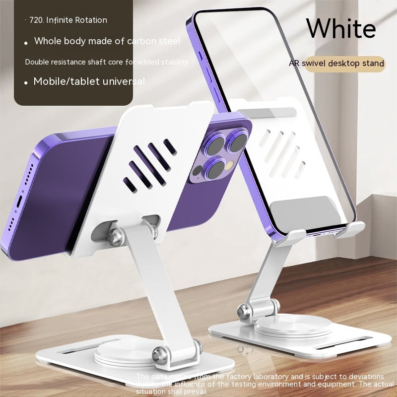 Support Téléphone Bureau Rotatif 360° en Métal - Pratique et Résistant